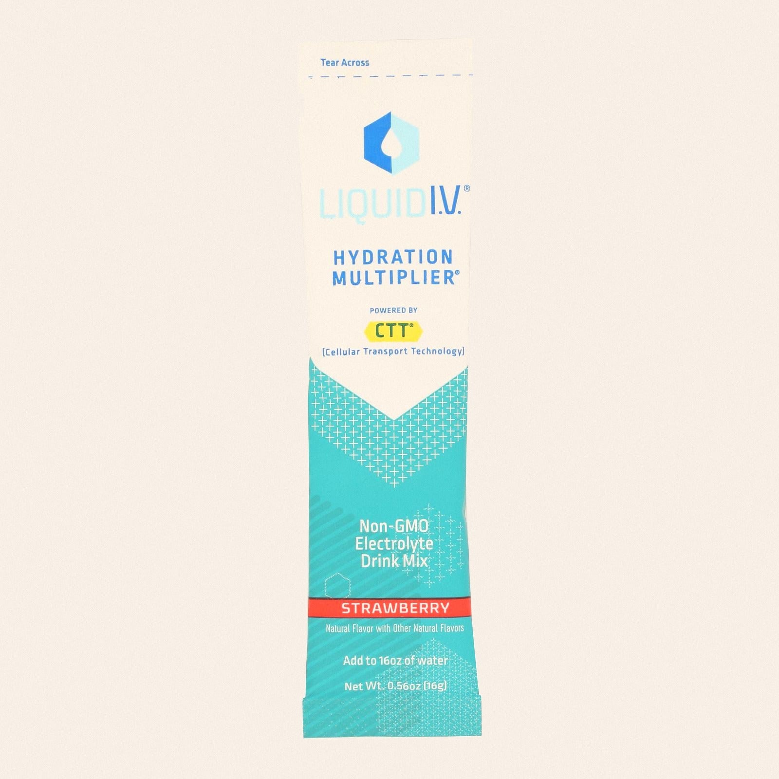 Liquid I.V. - Drink Mix Strawberry Single - CS of 8-.56 OZ - Front