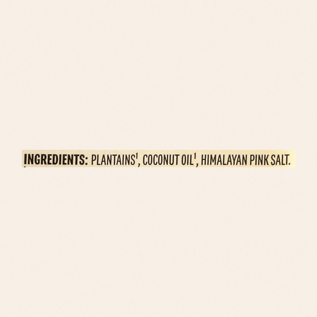 Barnana - Plantain Chips Himalayan Pink Salt - Case of 6-2 OZ - Back