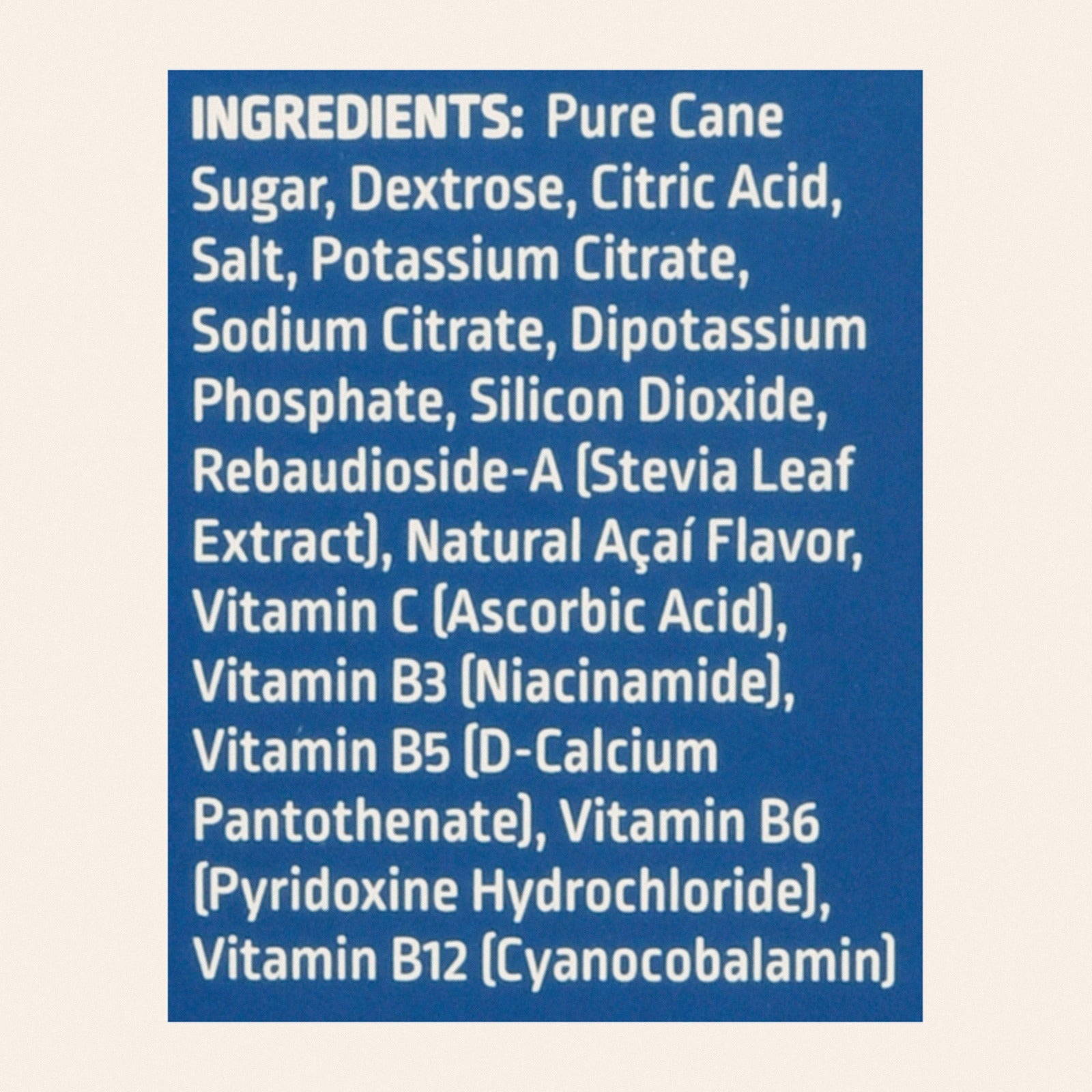 Liquid I.V. - Drink Mix Acai Berry 10 Count - 1 Each - 5.65 OZ - Back