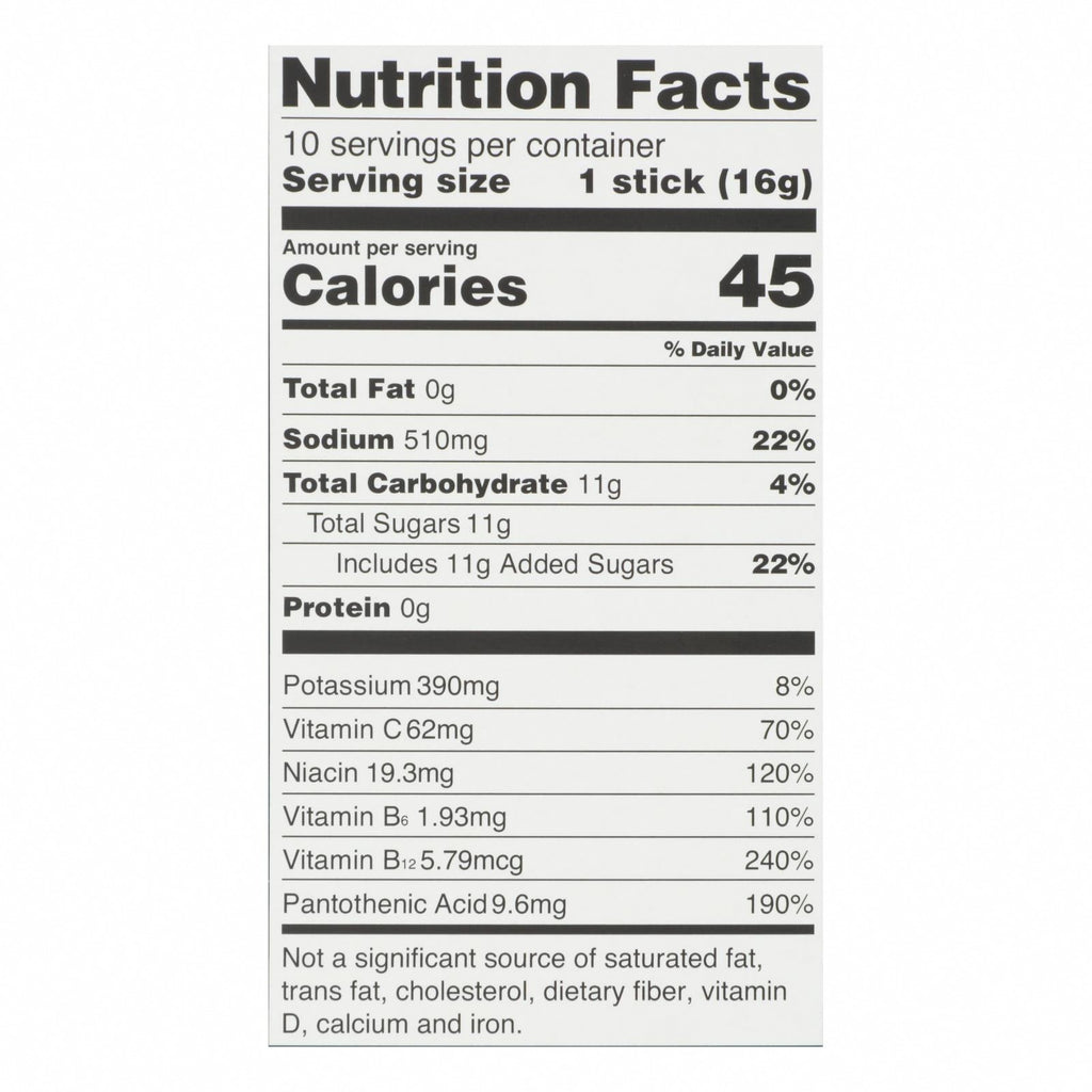 Liquid I.V. - Drink Mix Acai Berry 10 Count - 1 Each - 5.65 OZ - Nutrition Facts