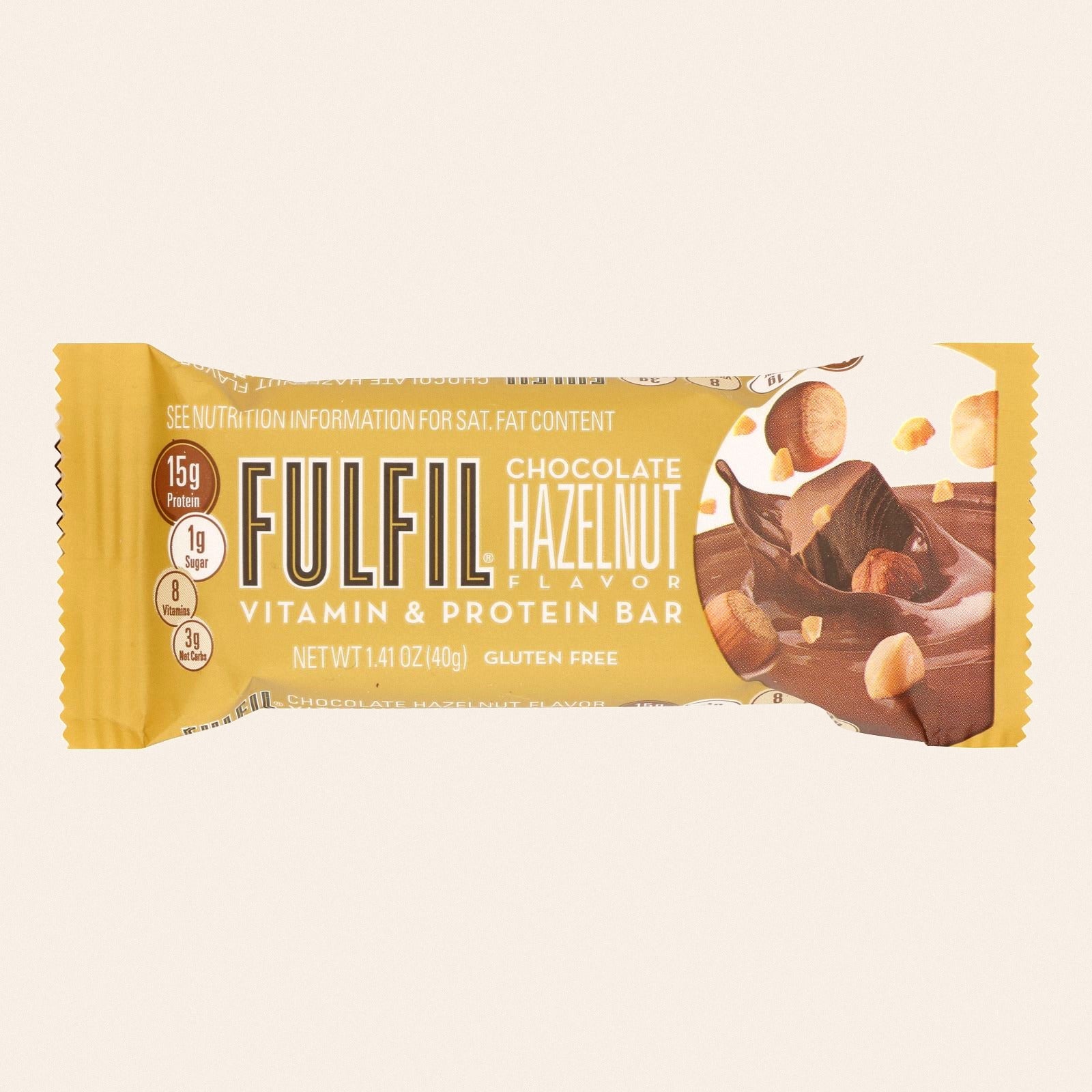 Fulfil - Protein Bar Chocolate Hazelnut - Case of 12-1.41 OZ - Front