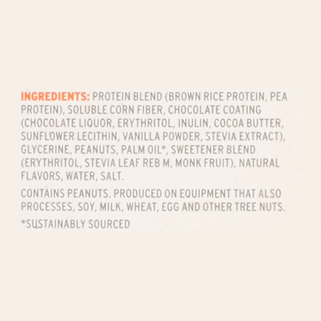 No Cow Bar - Bar Chocolate Peanut Butter Cup - Case of 12-2.12 OZ - Back