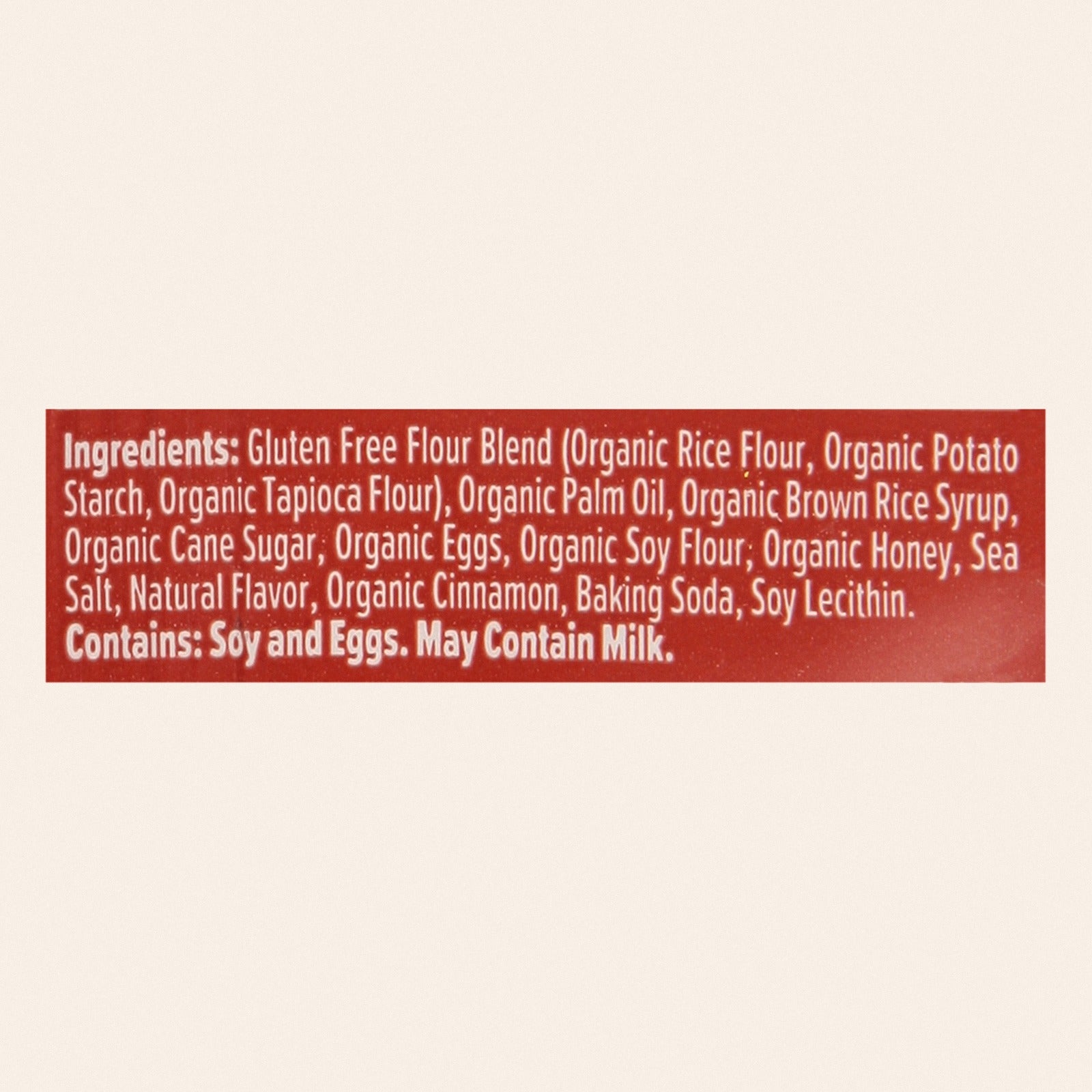 Honey Stinger - Stinger Waffle Organic Cinnamon Gluten Free - Case of 12-1.06 OZ - Back