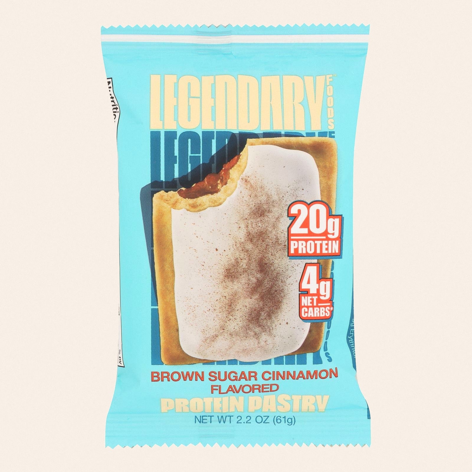 Legendary Foods - Tasty Pastry Cinnamon Brown Sugar - Case of 10-2.2 OZ - Front