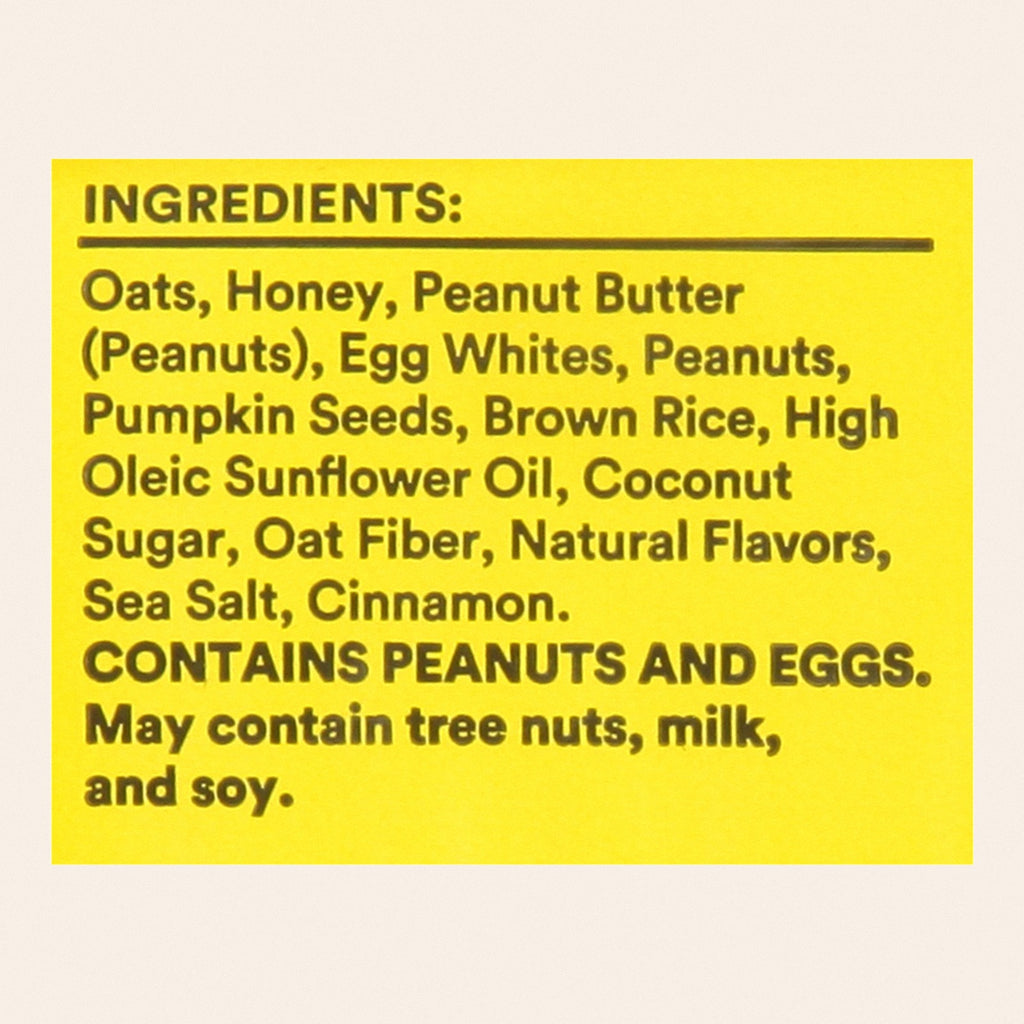 Rxbar - Bar Am Honey Cinnamon Peanut Butter - Case of 12 - 1.9 Ounces - Back