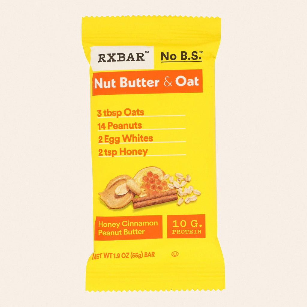 Rxbar - Bar Am Honey Cinnamon Peanut Butter - Case of 12 - 1.9 Ounces - Front