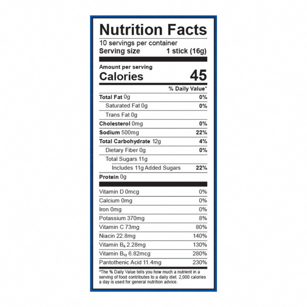 Liquid I.V. - Drink Mix Grape 10 Count - Each of 1-5.65 OZ - Nutrition Facts