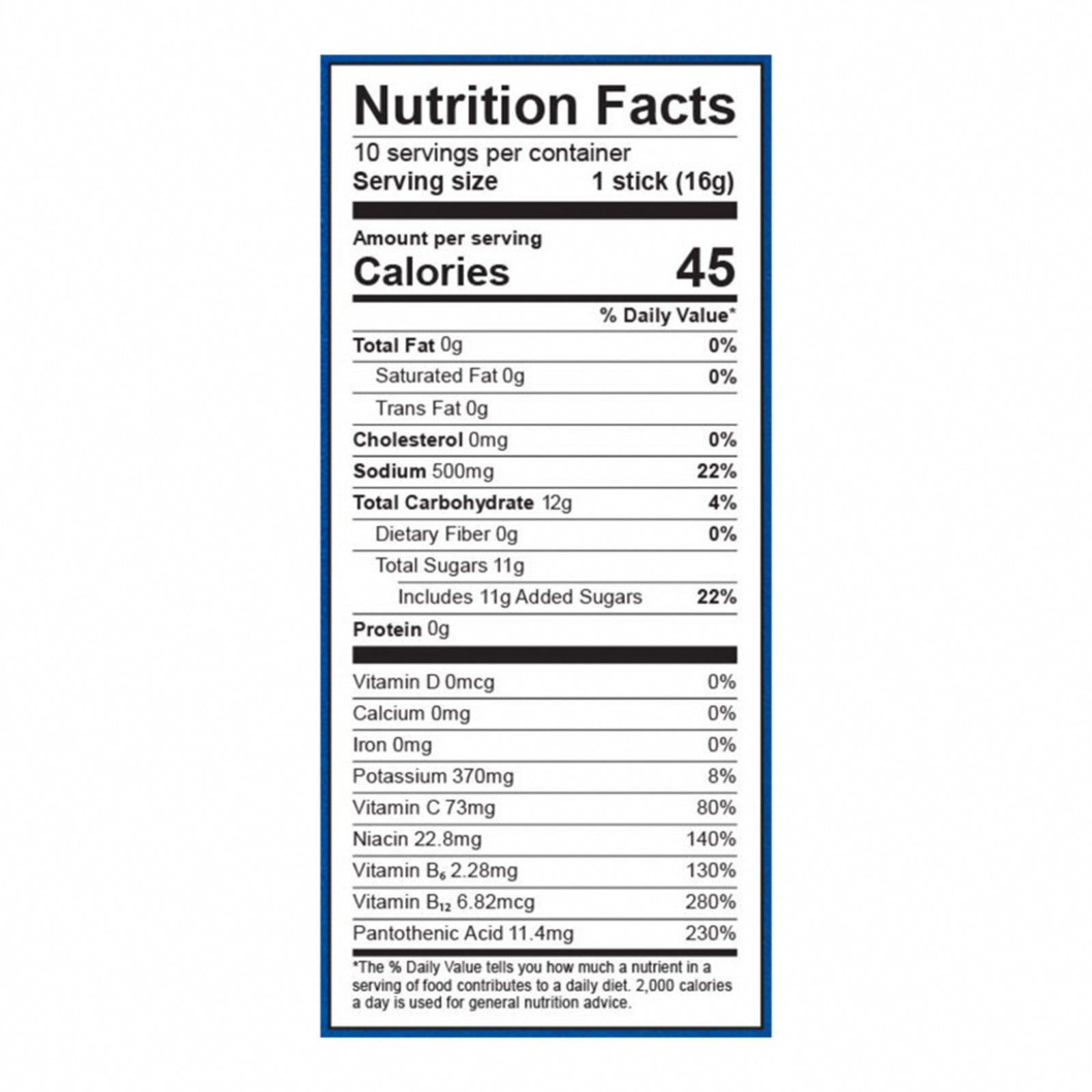 Liquid I.V. - Drink Mix Grape 10 Count - Each of 1-5.65 OZ - Nutrition Facts