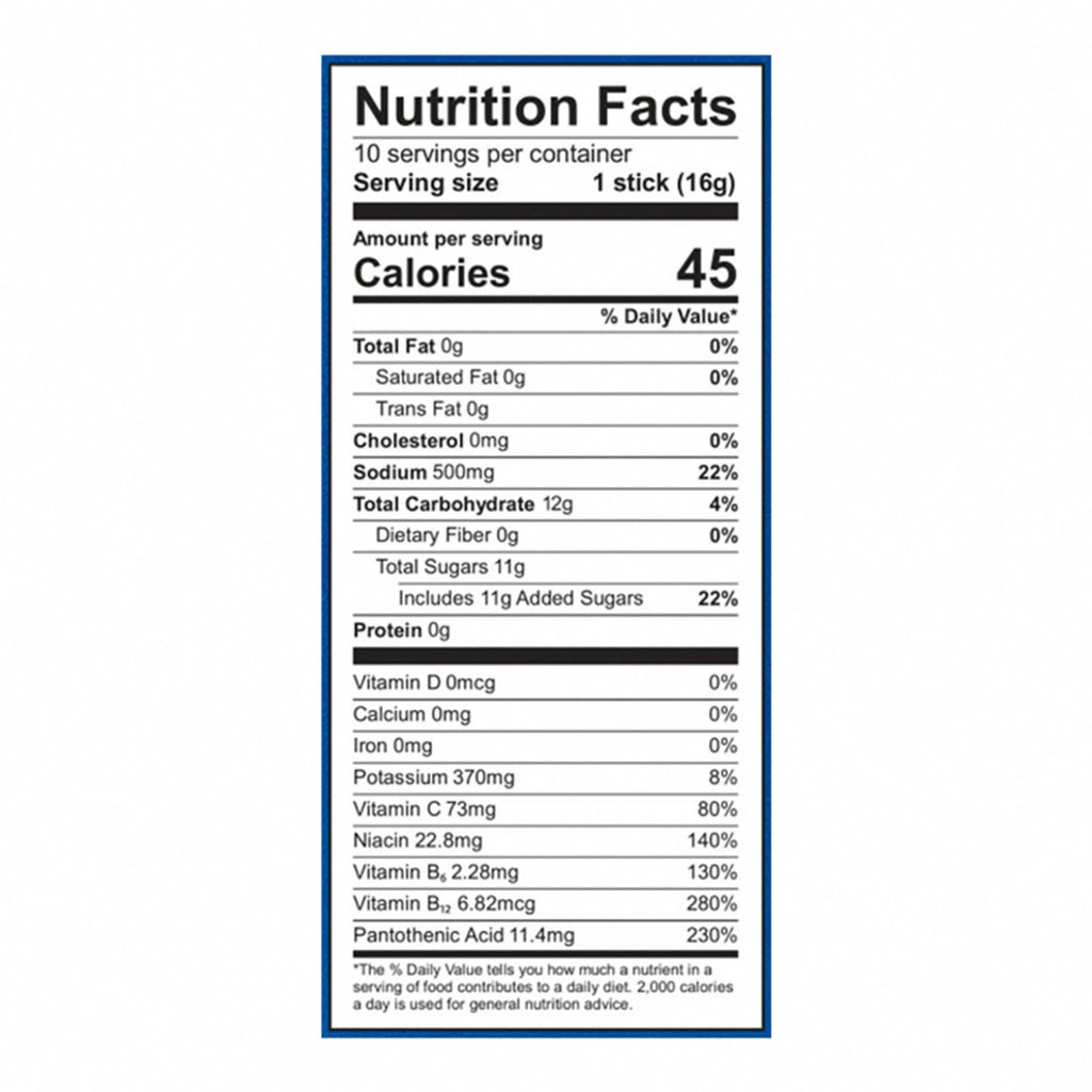 Liquid I.V. - Drink Mix Tropical Punch 10ct - EA of 1-5.65 OZ - Nutrition Facts