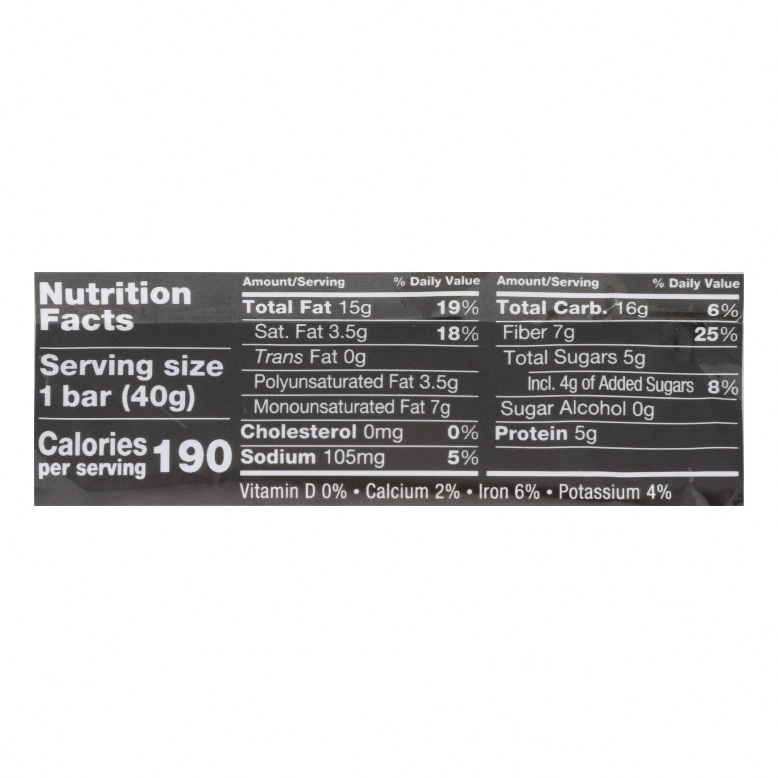 Kind - Bar Salted Caramel Dark Chocolate Nut - Case of 12 - 1.4 Ounces - Nutrition Facts