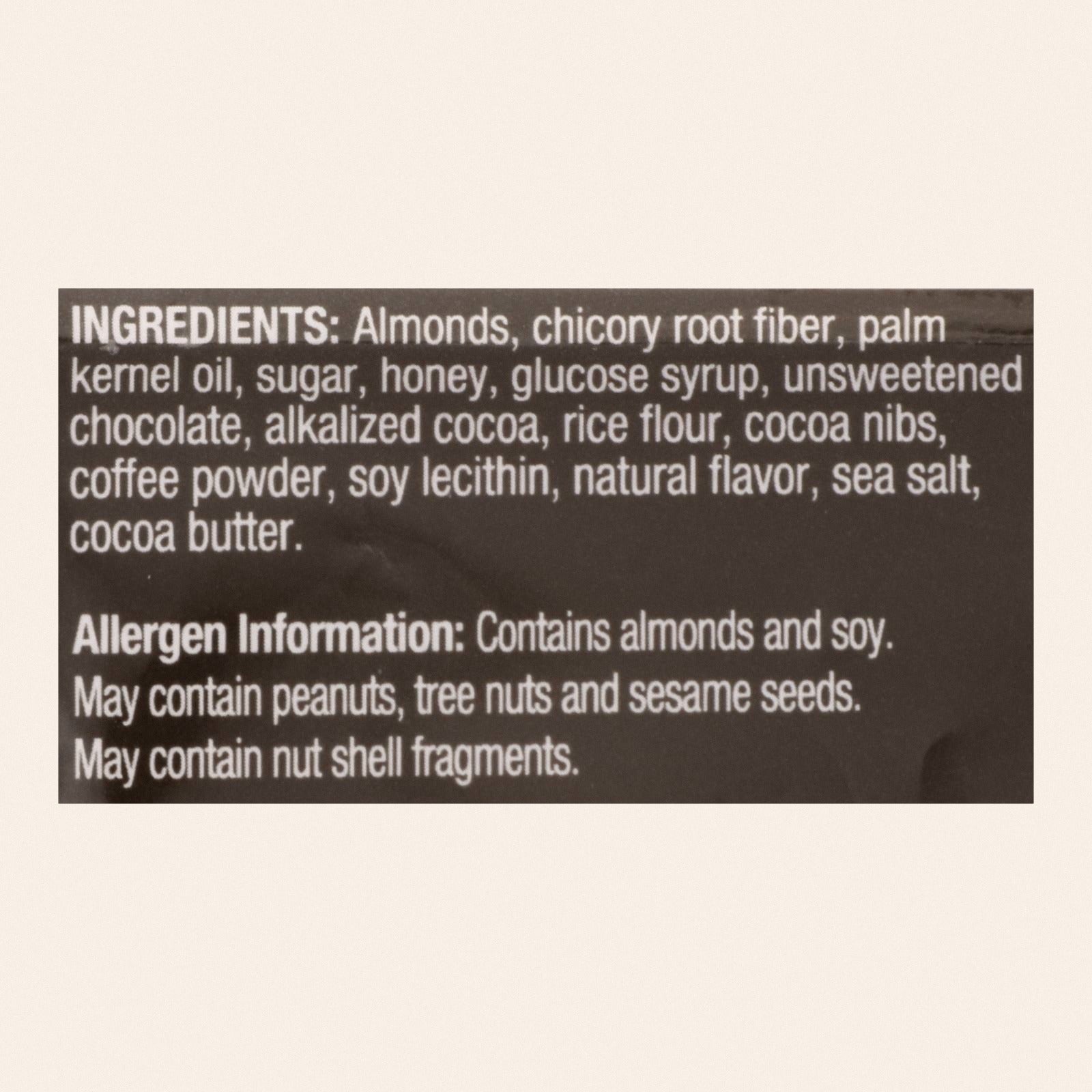 Kind - Bar Dark Chocolate Mocha Almond - CS of 12-1.4 OZ - Back