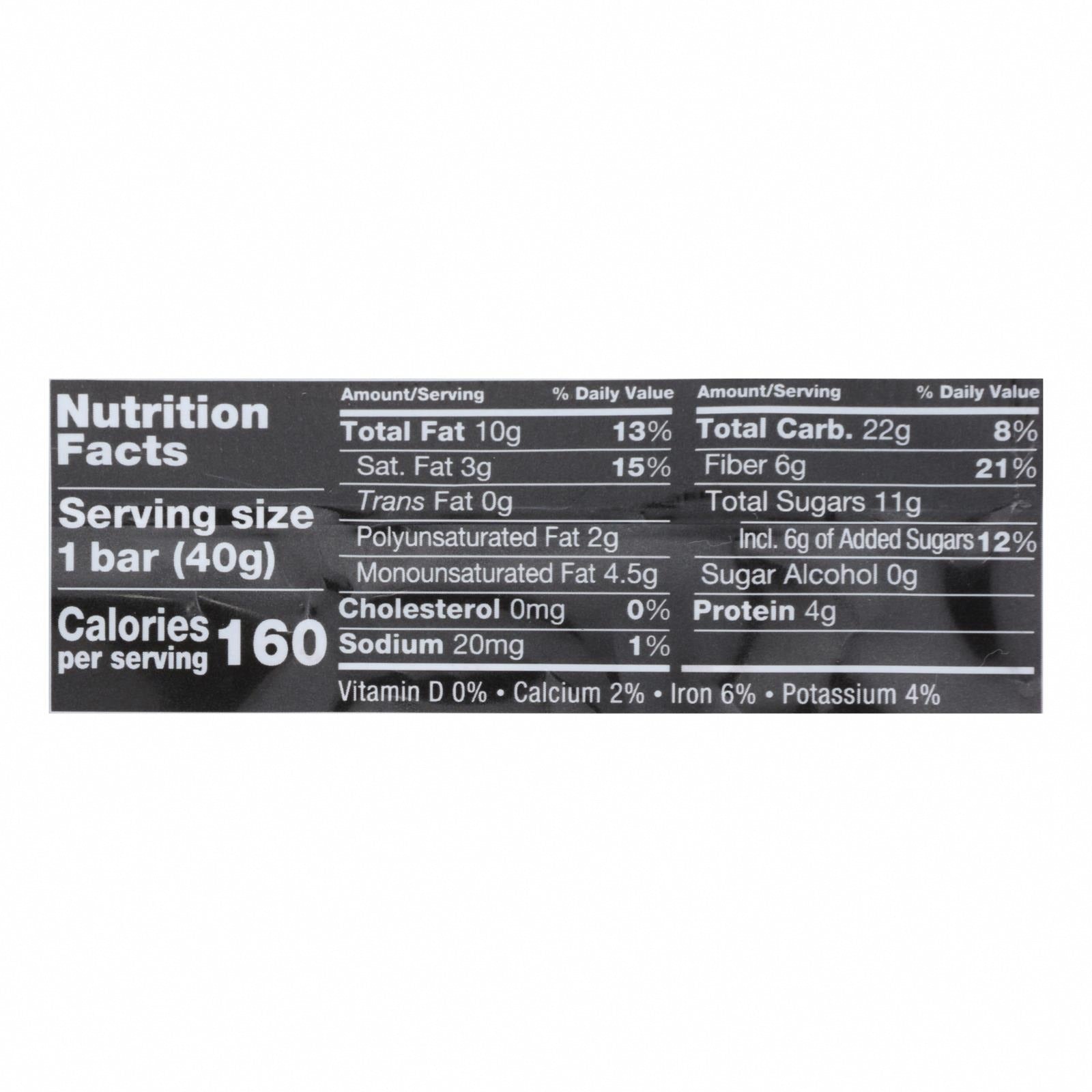 Kind - Bar Dark Chocolate Cherry Cashew - Case of 12 - 1.4 ounces - Nutrition Facts