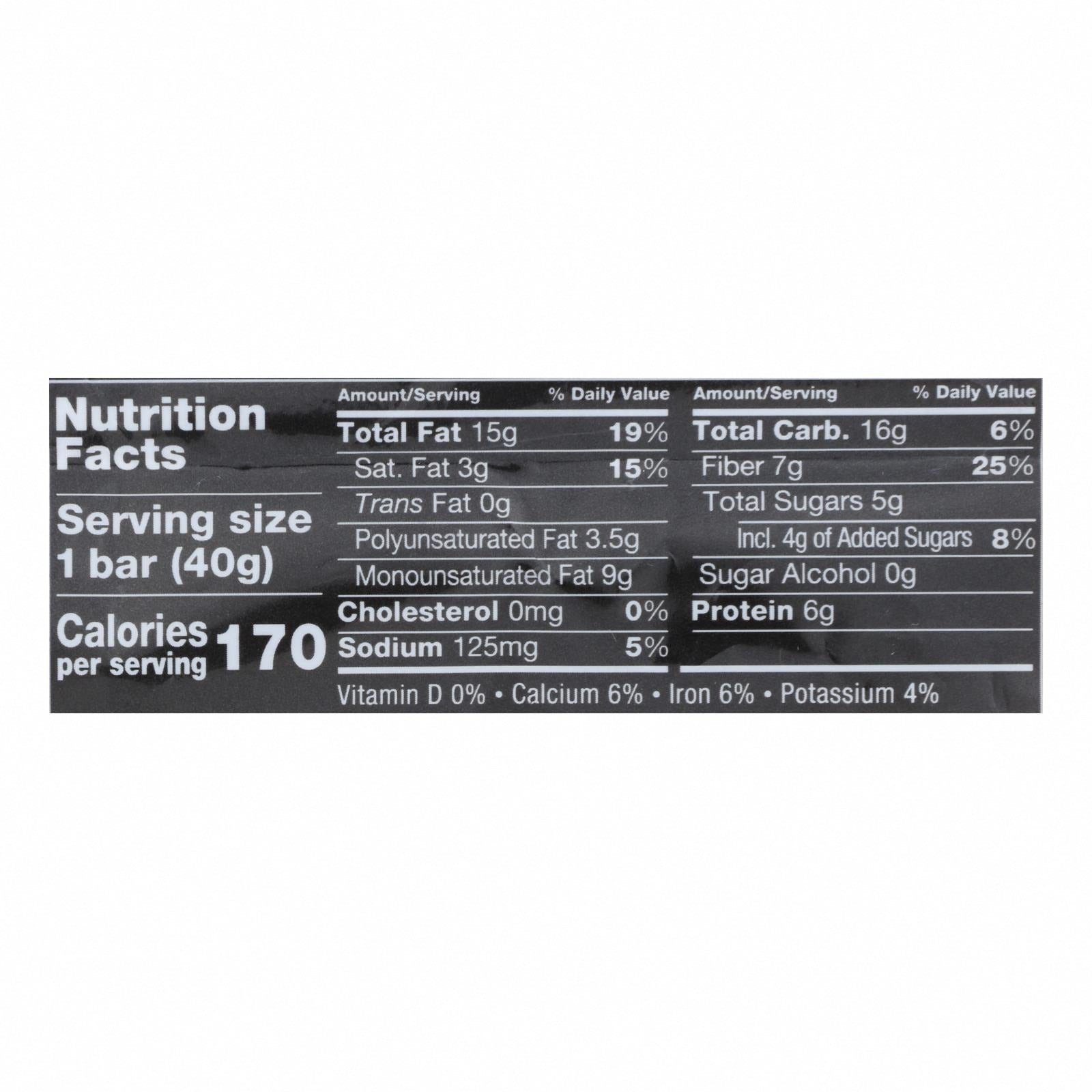 Kind - Bar Caramel Almond Sea Salt - Case of 12-1.4 OZ - Nutrition Facts