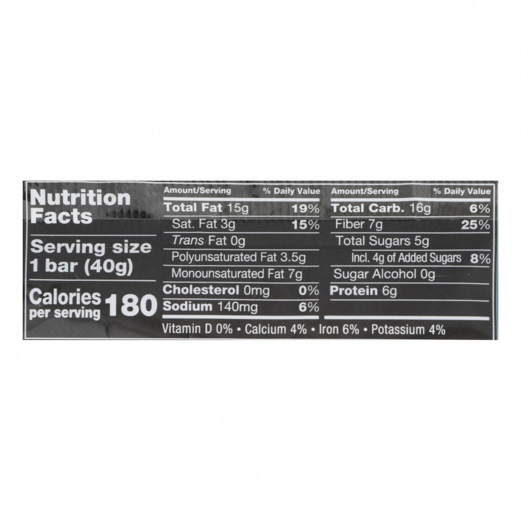 Kind - Bar Dark Chocolate Nuts Sea Salt - Case of 12 - 1.4 ounces - Nutrition Facts