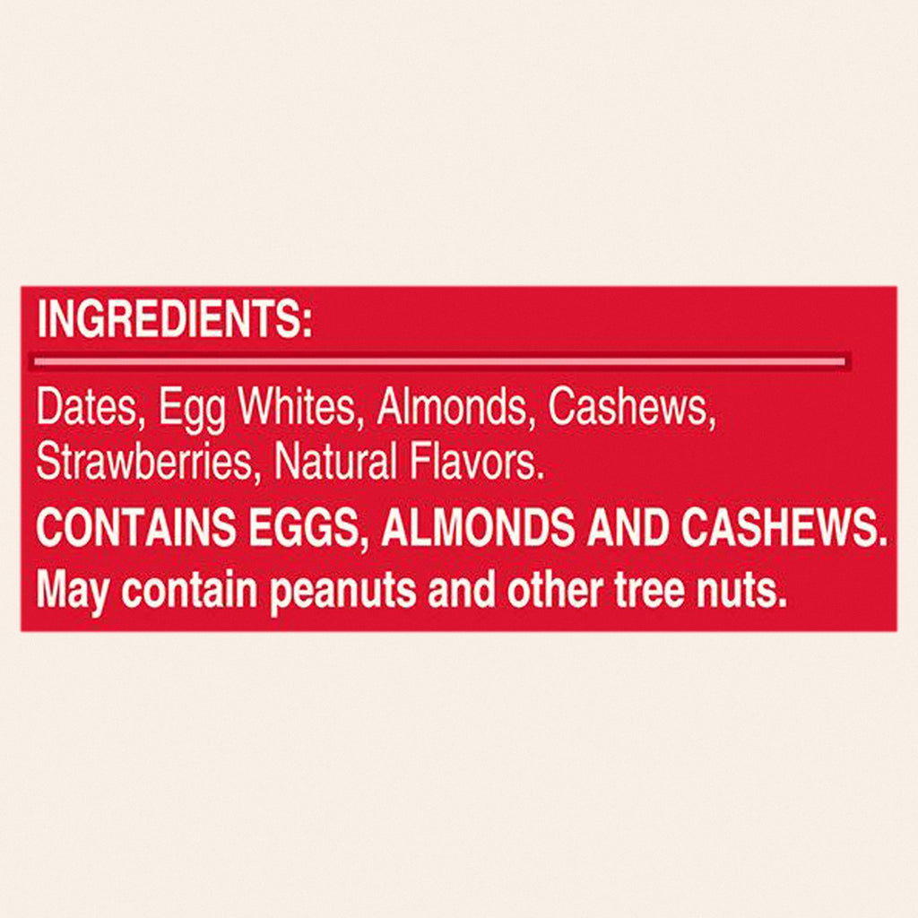 Rxbar - Protein Bar Strawberry - CS of 12-1.83 OZ - Back