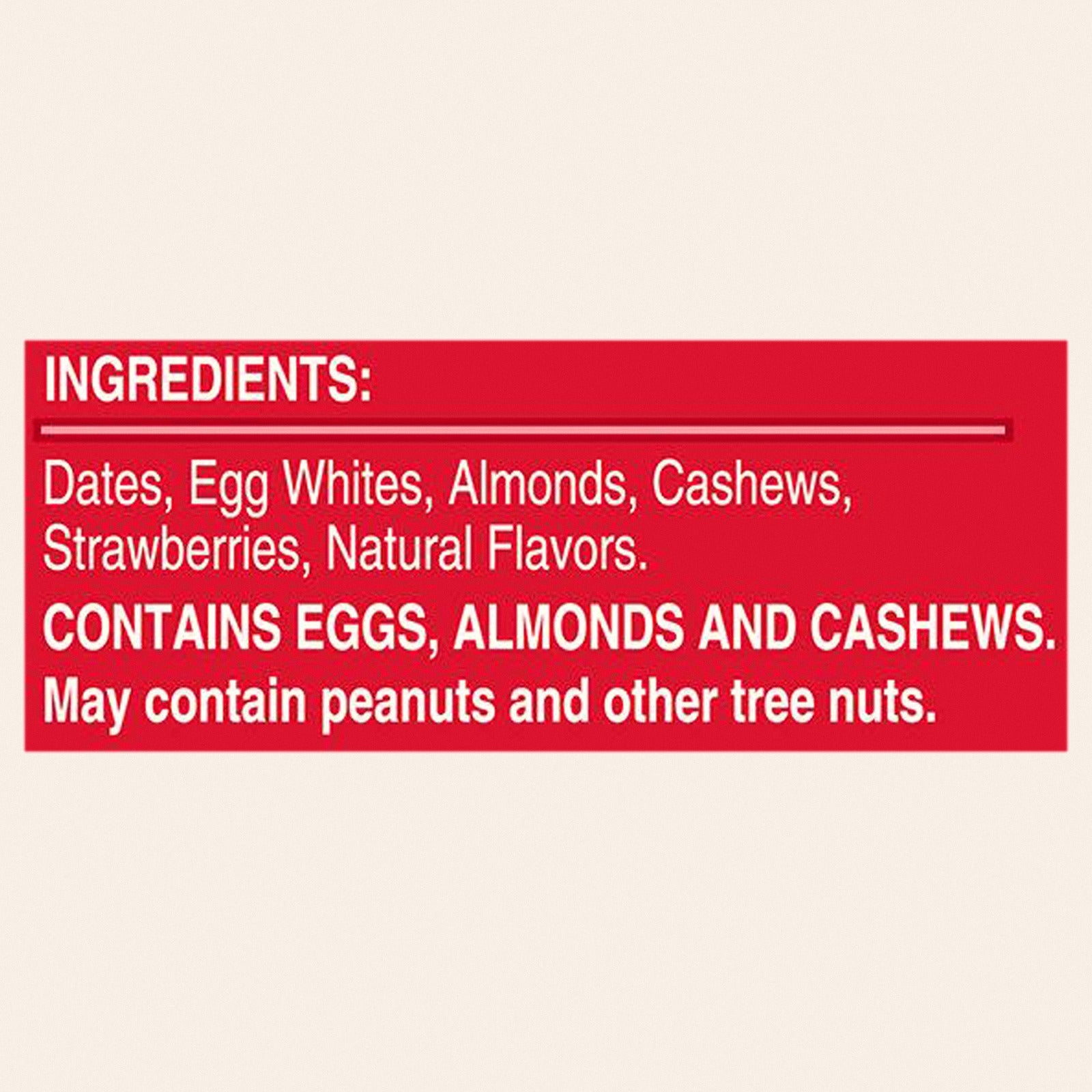 Rxbar - Protein Bar Strawberry - CS of 12-1.83 OZ - Back