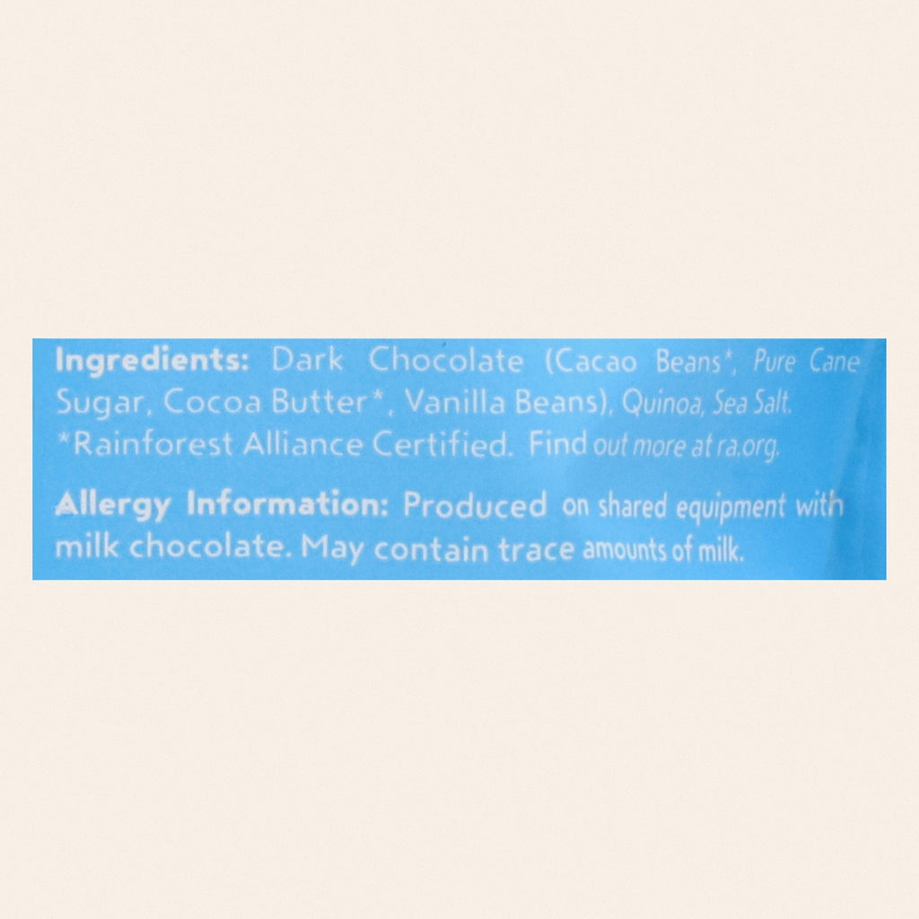 Undercover Chocolate - Mini Crisps Dark Chocolate Sea Salt - CS of 12-3 OZ - Back