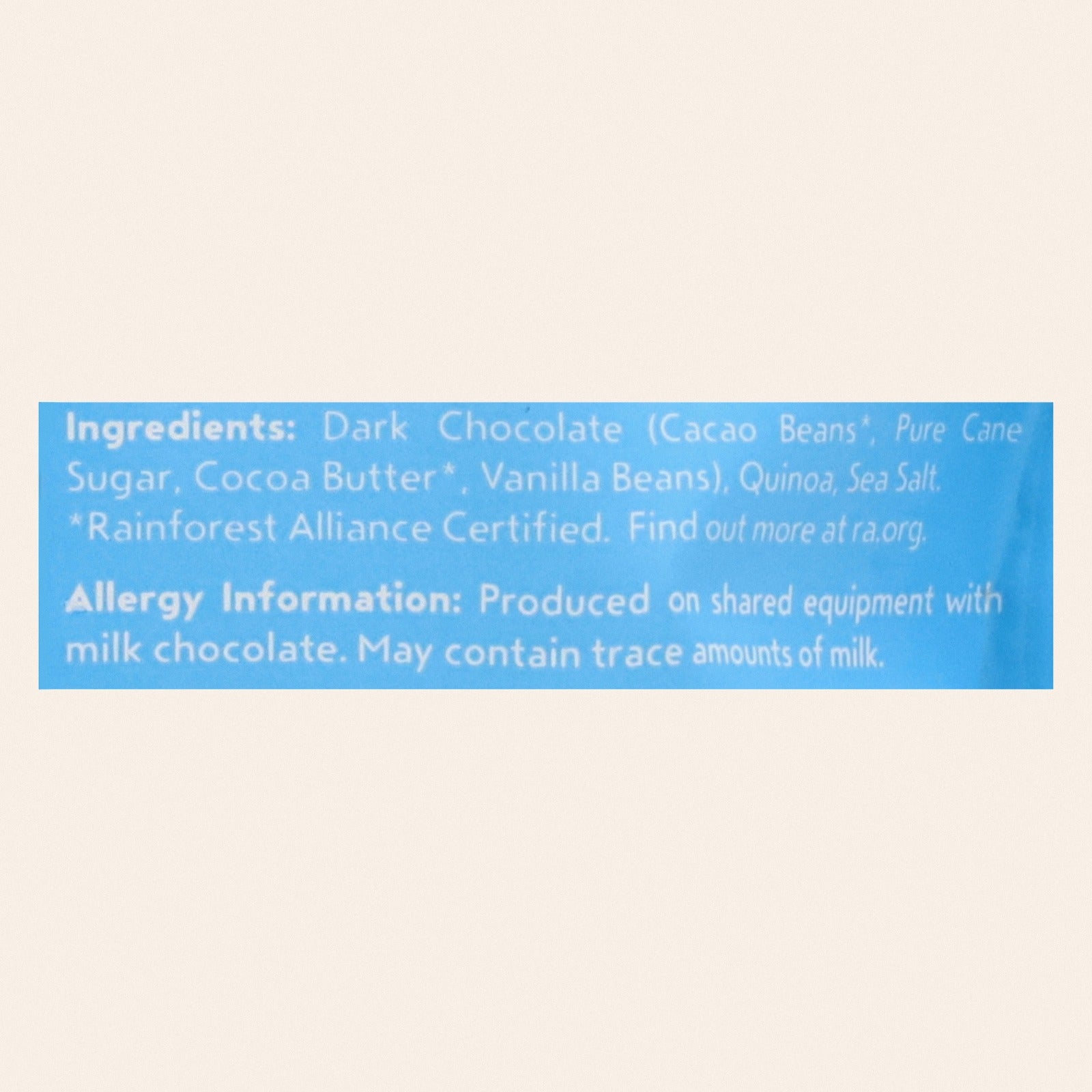 Undercover Chocolate - Mini Crisps Dark Chocolate Sea Salt - CS of 12-3 OZ - Back