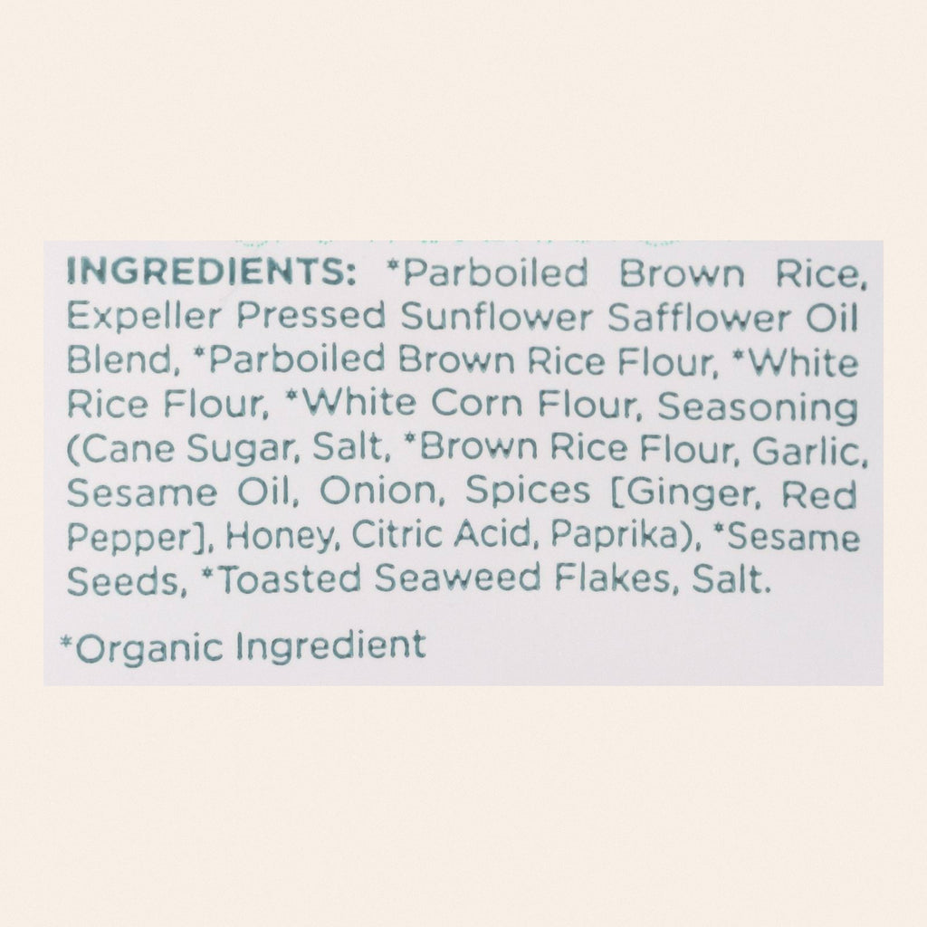 Lundberg Family Farms - Rice Chips Organic Sesame Seed - Case of 6-5.5 OZ - Back