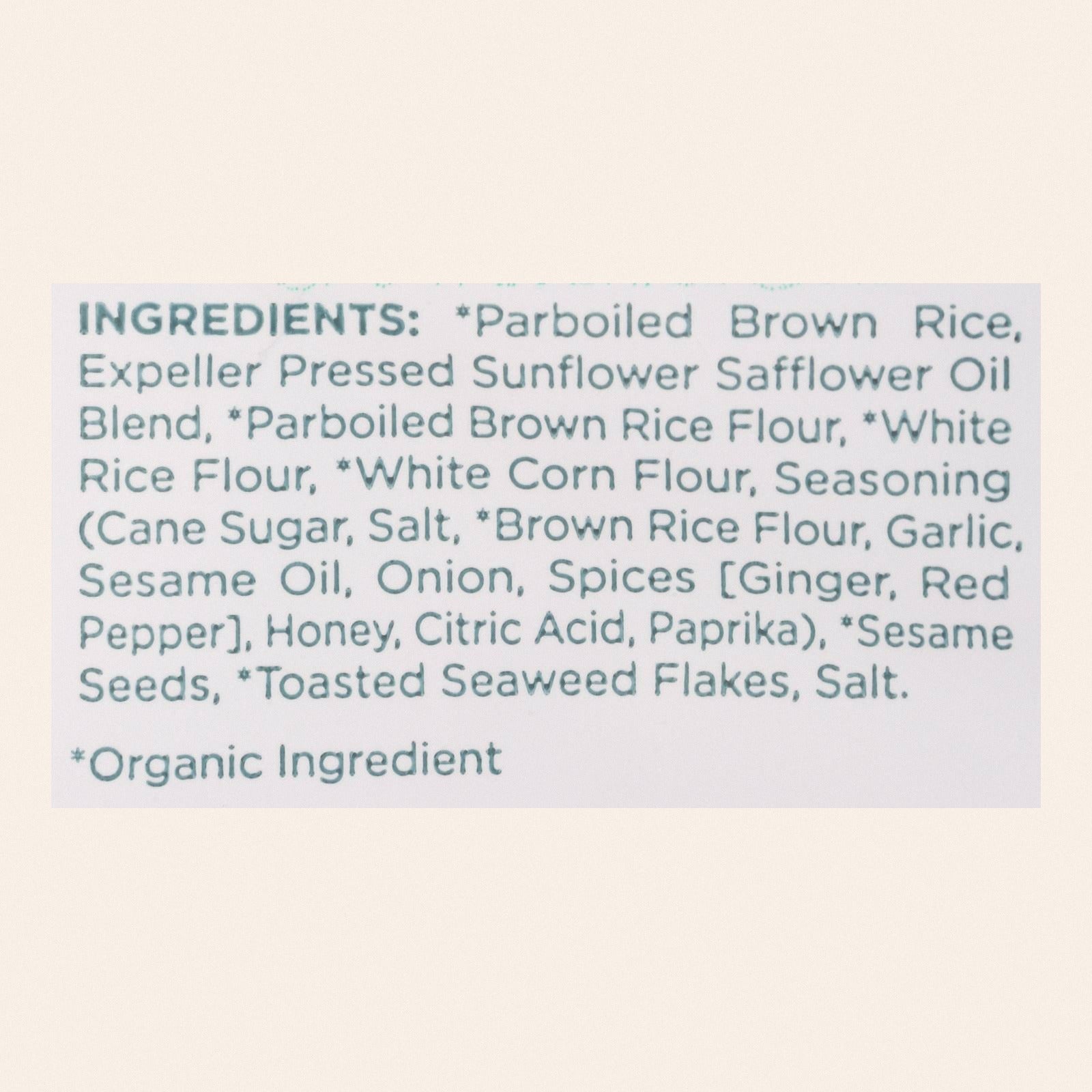 Lundberg Family Farms - Rice Chips Organic Sesame Seed - Case of 6-5.5 OZ - Back
