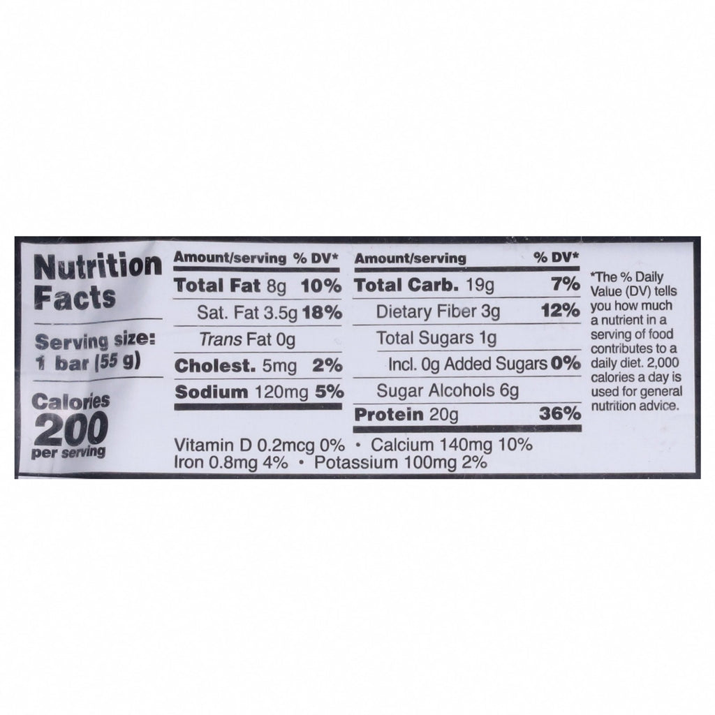 Barebells - Protein Bar Creamy Crisp - CS of 12-1.94 OZ - Nutrition Facts