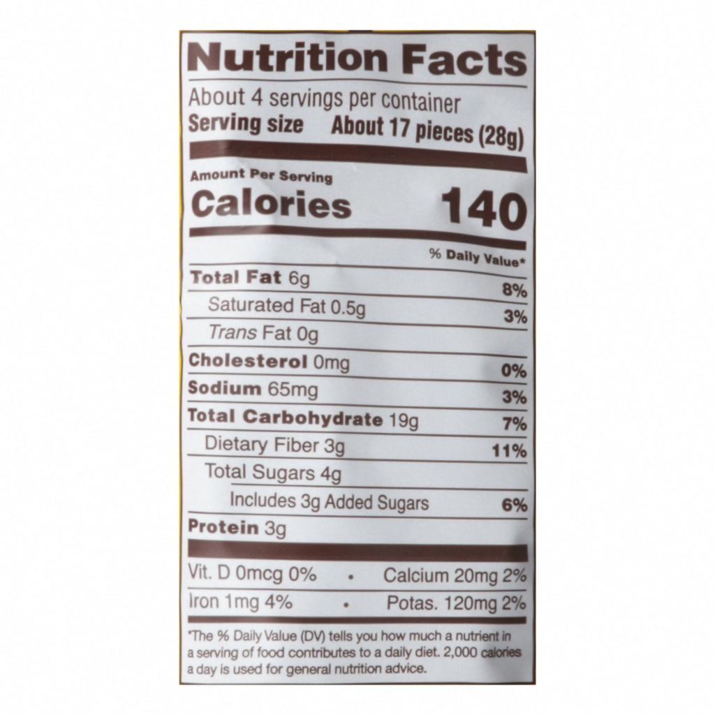 Hippeas - Chkpea Puff Churro - CS of 12-3.75 OZ - Nutrition Facts