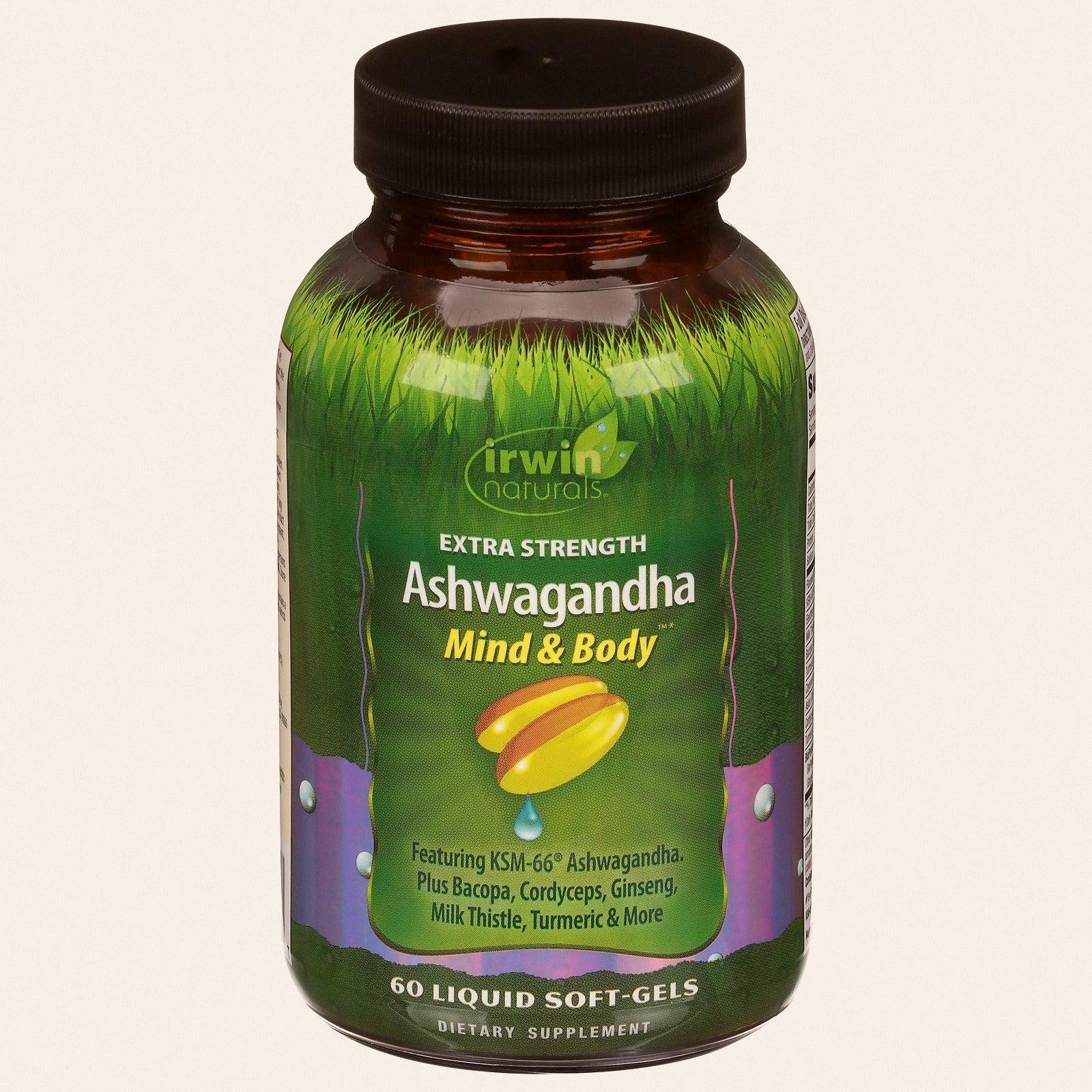 Irwin Naturals - Ashwagandha Extra Strength - EA of 1-60 Softgel - Front