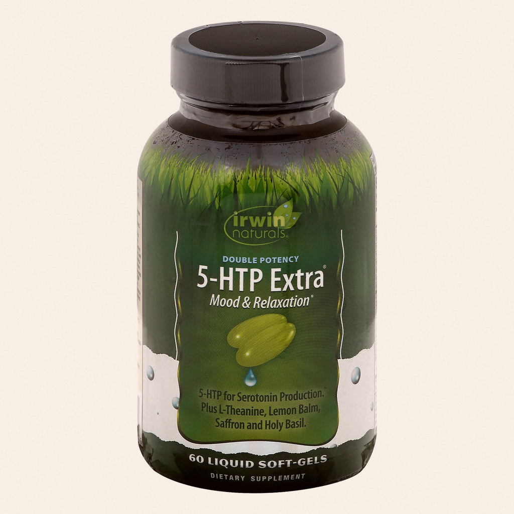 Irwin Naturals - 5-HTP Extra Double Potency - EA of 1-60 Softgel - Front